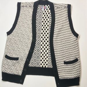 Urban Outfitters Patterned Knit Vest